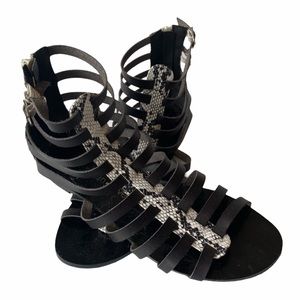 Snakeskin Gladiator Sandal